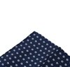 Dark Blue Pocket Square with Flowers