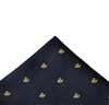 Dark Blue Pocket Square with Ducks
