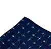 Navy Blue Pocket Square with Stirrup