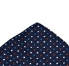 Dark Blue Pocket Square with Dots