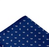 Royal Blue Pocket Square with White Paisley