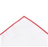 White and Red Pocket Square