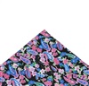 Pocket Square with Flowers and Paisley