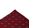 Garnet Pocket Square with Scooter
