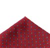 Garnet Pocket Square with Blue Flowers