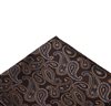Brown Pocket Square with Paisley