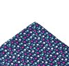 Blue with Flowers Silk Pocket Square