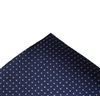 Dark Blue with Dots Silk Pocket Square