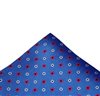 Royal Blue Flowers Silk Pocket Square