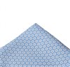 White Silk Pocket Square with Flowers