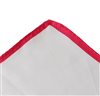 White Silk Pocket Square with Fuchsia Polka Dots