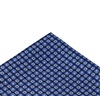 Blue Printed Silk Pocket Square