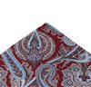 Garnet Paisley Silk Pocket Square