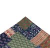 Green Silk Pocket Square with Paisley