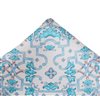 Turquoise Silk Pocket Square Design