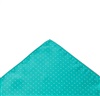 Green Pocket Square with White Dots