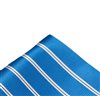 Royal Blue Pocket Square with Stripes