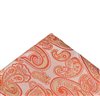 Orange Pocket Square with Paisley