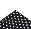 Black Pocket Square with Dots