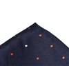Dark Blue Pocket Square with Dots