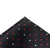 Black Pocket Square with Dots