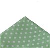 Light Green Pocket Square with Dots
