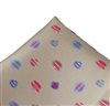 Green Silk Pocket Square with Paisley