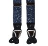 Blue Cotton Braces with Flowers