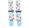 Baby's Sky Blue Elastic Braces with Teddy Bears
