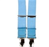 Sky Blue Leather - Boys' Elastic Braces