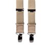 Beige Leather - Boys' Elastic Braces