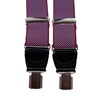 Garnet with Blue Dots Elastic Braces