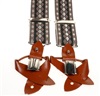 Brown Diamod Argyle Elastic Braces