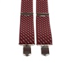 Burgundy Striped Elastic Braces