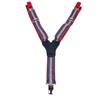 Denim Blue with Red Stripes - Boys' Elastic Braces
