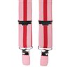 Pink and Red Stripes - Boys' Elastic Braces