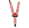 Red and White Stripes - Boys' Elastic Braces