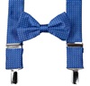 Royal Blue with Dots Braces and Bow Tie